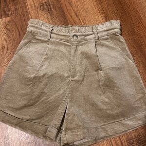 Wishlist Corduroy Shorts, Women’s, Medium, Khaki Paperbag
